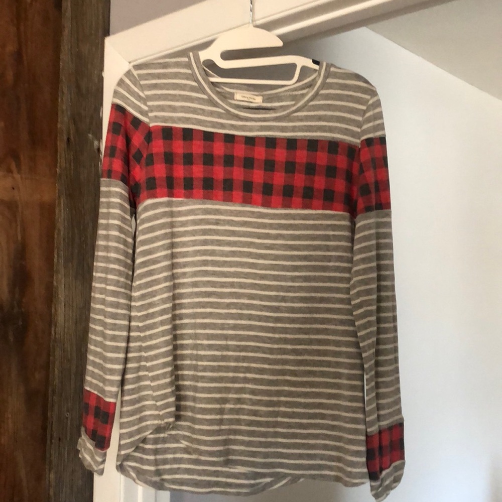Buffalo plaid top
